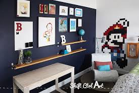 Diy Shelves Using Ikea Ekby Bjarnum Brackets And A Gallery Wall Put Up Ikea Ekby Diy Shelves Gallery Wall