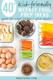 Jessica brown some kids prefer sandwiches without crusts, while others only like plain. 40 Kid Friendly Weekly Food Prep Ideas Perfect For School Lunches Quick Snacks Baby Foode