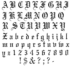 Old English Stencil Tattoo Fonts Alphabet Typography Fonts Alphabet Lettering Alphabet