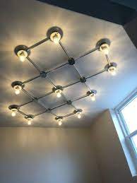 The color cadbury dome flush mount 10 is colorful lighting designed to delight. Flush Mount Grid Light Etsy Conduit Lighting Light Grid Ceiling Light Design