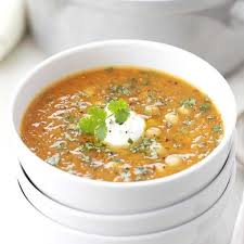 Red Lentil Chickpea And Chilli Soup Recipe Bbc Good Food Recipes Soup Recipes Chilli Soup