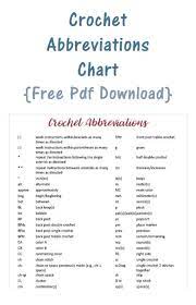 If you're in need of adding some crochet to your kitchen, this pattern is just perfect. Crochet Abbreviations Chart Free Printable Petals To Picots