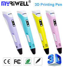 1 75mm Abs Pla Diy 3d Printing Pen Led Lcd Screen 3d Pen Painting Pen 100m Filament Creative Toy Gift For Kids Design Drawing 3d Printer Pen 3d Pen 3d Pens