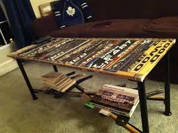 Hockey Stick Table Hockey Stick Furniture Hockey Decor Hockey Room