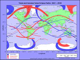 The first is a series of global maps showing the geographic regions of visibility for each eclipse. Four More Solar Eclipses Will Be Visible In The U S This Century Space