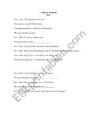 It covers over 70% of the planet, with marine plants supplying up to 80% of our oxygen,. English Worksheets Frosty The Snowman Comprehension Quiz
