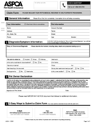 Aspca pet health insurance, akron, ohio. Aspca Claim Form Fill Online Printable Fillable Blank Pdffiller