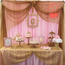 Pink And Gold Baby Shower Baby Shower Party Ideas Photo 1 Of 4 Baby Shower Princess Baby Shower Decorations Beautiful Baby Shower