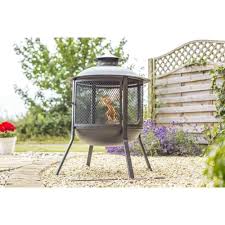 redfire foyer exterieur cheminee de jardin brasero kansas rond acier noir chauffage exterieur cheminee exterieur foyer exterieur