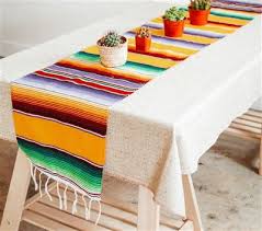 Mexican Classic Serape Table Runner Multi Gold In 2020 Mexican Party Theme Fiesta Table Fiesta Party Centerpieces
