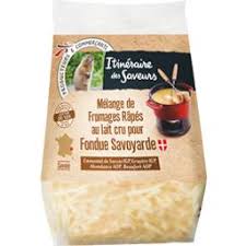 Melange De Fromages Rapes Au Lait Cru Pour Fondue Savoyarde Itineraire Des Saveurs Intermarche