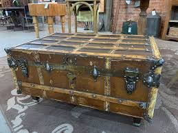 A trunk coffee table is an essential piece of furniture for any living space. Vintage Trunk Coffee Table Rvd Cleveland