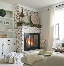 If your brick fireplace is in need of a face lift, and removing the brick isn't a viable option for you, whitewashing your existing brick is a great alternative. 35 Gorgeous Natural Brick Fireplace Ideas Part 2