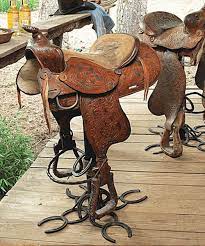 They never go out of style. Authentic Saddle Barstool American Western Saddle Stool