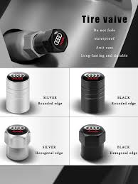 Valve Stem Caps 4Pcs Universal Aluminum Alloy Hexagonal Car Tire Valve Caps  Red Car & Truck Tire Valve Stems & Caps