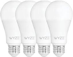 Wyze Bulb 800 Lumen A19 Led Smart Home Light Bulb Adjustable White Temperature And Brightness Works With Alexa And The Google Assistant No Hub Required 4 Pack Amazon Com