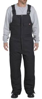 dickies sanded duck insulated bib overall tb576