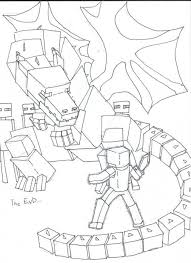 Minecraft Steve Vs Enderdragon Dragon Coloring Page Minecraft Coloring Pages Cartoon Coloring Pages