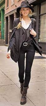 Fall Winter Street Style Gunslinger Boots Black Gunslinger Boots Layered Sweaters White Shirt Fashion Week Street Style Fashion Gorgeous Fashion