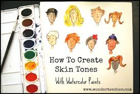 how to create skin tones with watercolor paints