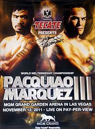 Manny pacman pacquiao is undoubtedly one of the best and most popular boxers today not only in the philippines, but also in the whole world. Manny Pacquiao Vs Juan Manuel Marquez 3 Auto