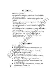 Read this dialogue, then analyze the patterns of the underlined sentences! Second Conditional Dialogue Esl Worksheet By Petersantos