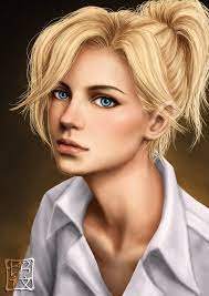 Overwatch Mercy By Trixdraws Deviantart Com On Deviantart Digital Art Girl Mercy Overwatch Portrait
