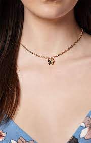 Butterflies Choker Chokers Sterling Jewelry Chain Necklace