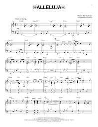 A lead sheet contains treble clef notation, chord names, and lyrics, and you can download one for free! Leonard Cohen Hallelujah Jazz Version Sheet Music Pdf Notes Chords Pop Score Piano Solo Download Printable Sku 431804
