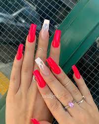 30 Flame Nails Art Designs You Must Have In Summer 2019 Fire Nails Red Acrylic Nails Best Acrylic Nails