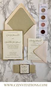 Blush Gold Glitter And Gold Mirror Three Layer Wedding Invitation Cz Invitations Fun Wedding Invitations Wedding Invitations Glitter Invitations
