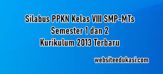 Rencana pelaksanaan pembelajaran atau disebut juga contoh promes bahasa indonesia kelas 8 kurikulum 2013 tahun ajaran 2016/2017 file ms. Silabus Pkn Kelas 8 Kurikulum 2013 Tahun 2021 2022