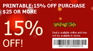 Restaurants Coupons And Promo Codes Free Printable Coupons Restaurant Coupons Rainforest Cafe