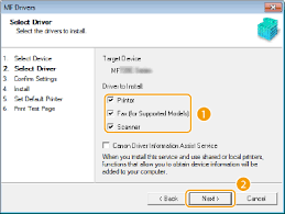 The mf scan utility will be listed in the recommended software section at the top. Installing The Driver Software Via Network For Windows