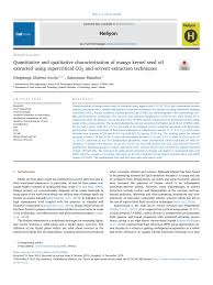 For now, try blending with your. Pdf Quantitative And Qualitative Characterization Of Mango Kernel Seed Oil Extracted Using Supercritical Co 2 And Solvent Extraction Techniques