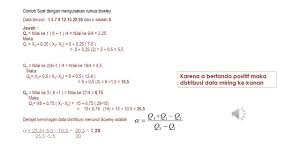 Presentasi statistika pertemuan 4 semester 3 ubsi mengenai kemiringan, keruncingan distribusi data dan angka indeks Kemiringan Keruncingan Distribusi Data Dan Angka Indeks Youtube