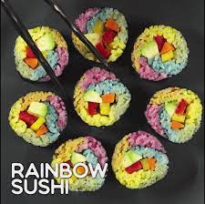 Rainbow Sushi Recipe Food Com Video Recipe Video Sushi Recipes Vegan Sushi Sushi