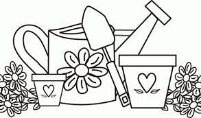 Send to a friend more free coloring pages. Printable Garden Tools Coloring Pages