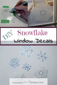 These diy vinyl emergency pet window decals alert first responders that pets are trapped inside your home when. Snowflake Window Decals Practical Whimsy Designs