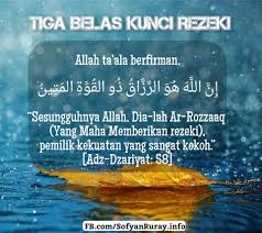 Efesus 2:10 karena kita ini buatan allah, diciptakan dalam kristus yesus untuk melakukan pekerjaan baik, yang dipersiapkan allah sebelumnya. Tiga Belas Kunci Rezeki Artikel Sofyan Chalid Bin Idham Ruray