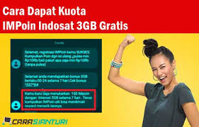 Kuota sebesar ini jelas bisa membuatmu puas untuk download film atau streaming drama korea nih. Cara Dapat Kuota Impoin Indosat 3gb Gratis 2021 Carasianturi