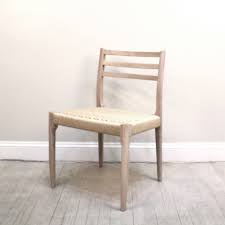 Oak Dining Chair With Woven Rope Seat Canvas Home Dining Chairs Oak Dining Chairs Chair