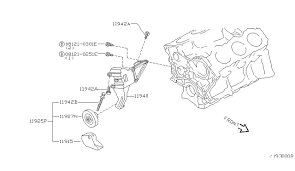 2000 Nissan Quest Power Steering Pump Mounting