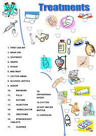 List of diseases and treatments with pictures and examples to increase your vocabulary words in english. Treatments Match English Esl Worksheets For Distance Learning And Physical Classrooms