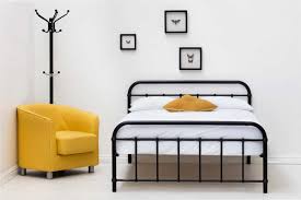 Henley Victorian Hospital Style Black Metal Bed Frame Single Double King Size In 2020 Black Metal Bed Black Metal Bed Frame Metal Bed Frame