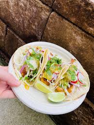 This type of fish can also be served in burritos, tacos, and or over rice with beans. Tilapia Fish Tacos Cabbage Red Onion Habanero Slaw Red Radishes And Cilantro Amazingly Tasty And Easy To Make Tacos