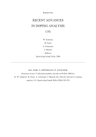 PDF) Detection of new 17-alkylated anabolic steroids on WADA 2006 list