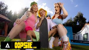 Shemale Aria Sativa gets fucked in Lingerie