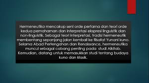 Istilah ini sering kita baca disebuah artikel ilmiah atau disebuah koran, seperti interpretasi data. Filsafat Hermenenutika 12 Halaman All Kompasiana Com