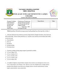 Quiz matematika sd kelas 1 smt 2. Soal Pilihan Ganda Materi Azaz Keprotokolan Jawabanku Id